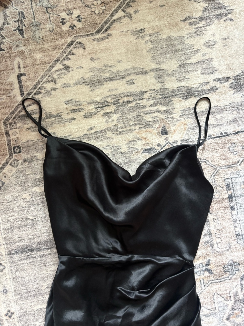 House of CB Reva black satin balcony corset dress size S - Picture 3 of 12